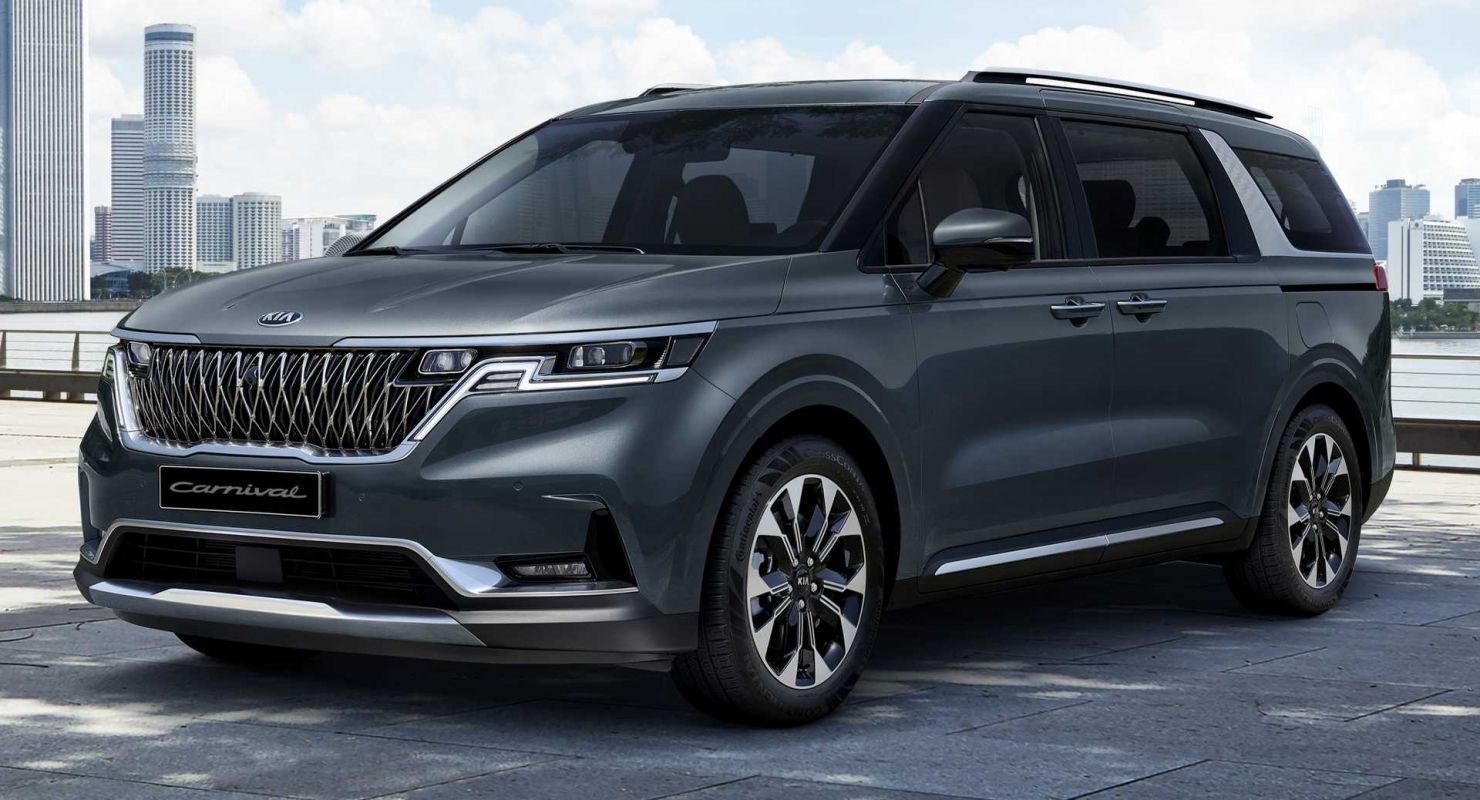 Kia опубликовала тизер на минивэн Carnival 2022 модельного года