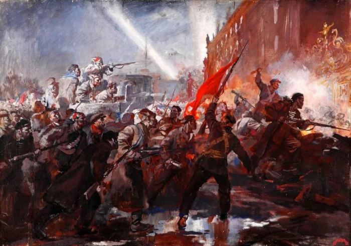 Борьба левых венчалась социалистической революцией в России. /Фото: yandex.com.