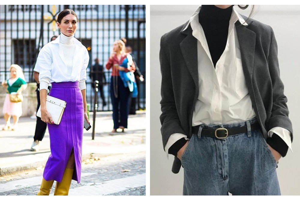 Белая рубашка: 9 стильных образов с самой модной вещью сезона гардероб,мода и красота,модные тенденции,одежда и аксессуары