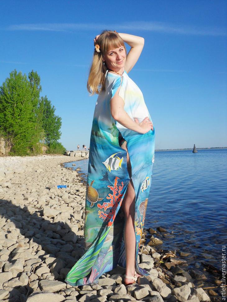 Создаем парео-трансформер в технике холодный батик парео