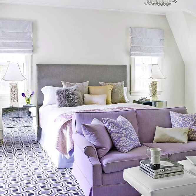 Как вписать фиолетовый в интерьер дома: 7 цветовых схем, которые используют профессионалы идеи для дома,интерьер и дизайн