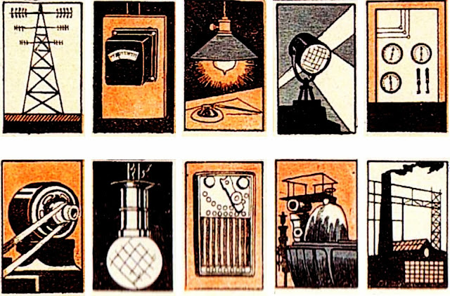 парные карточки настольной игры электрификация