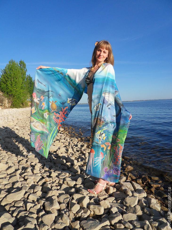 Создаем парео-трансформер в технике холодный батик парео