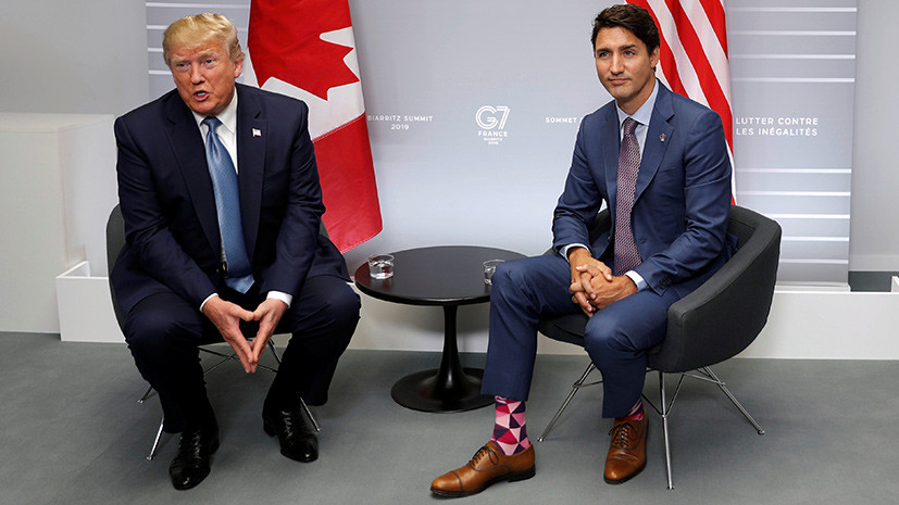 Президент канады носки