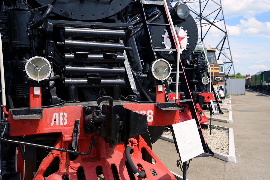 Техника самара. Паровоз бр 44. The Volga Region Museum of Railway Machinery.