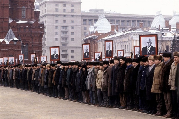 Похороны Константина Черненко. СССР, Москва, 1985 год.