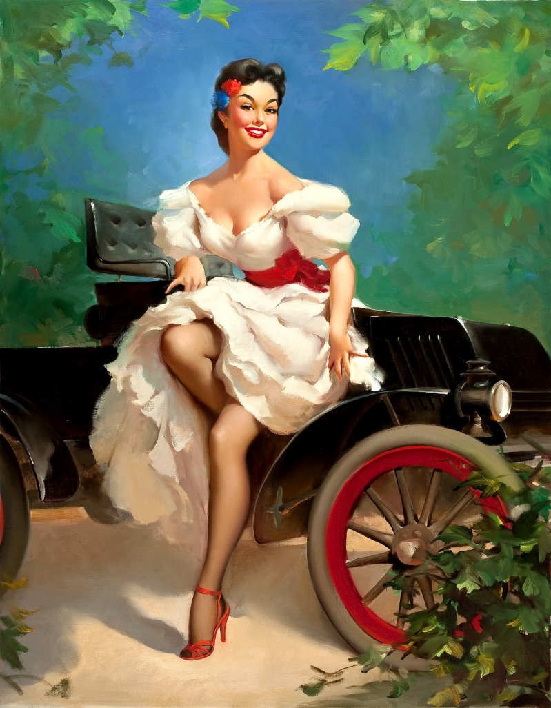 Pin-Up Джила Элвгрена (Gil Elvgren) pin up, искусство, пин-ап