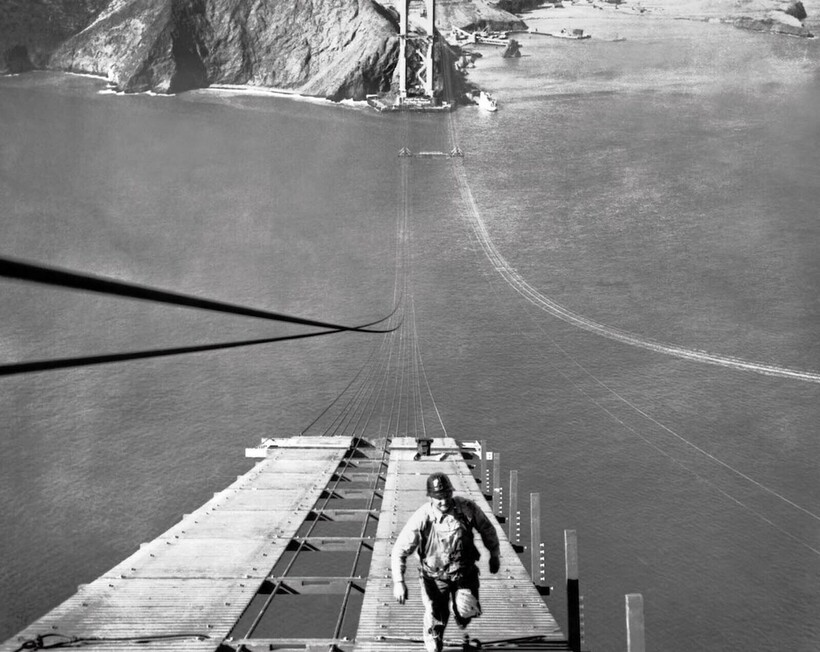 История мировых достопримечательностей: как строили мост «Золотые Ворота» Золотые Ворота,Калифорния,Сан-Франциско,США