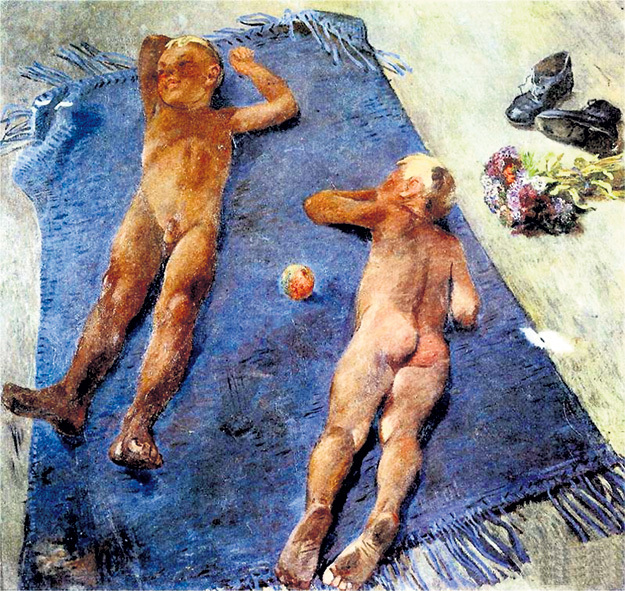 Дети на картине Александра ДЕЙНЕКИ - как говорится, не подкопаешься («Полдень», 1932 год)