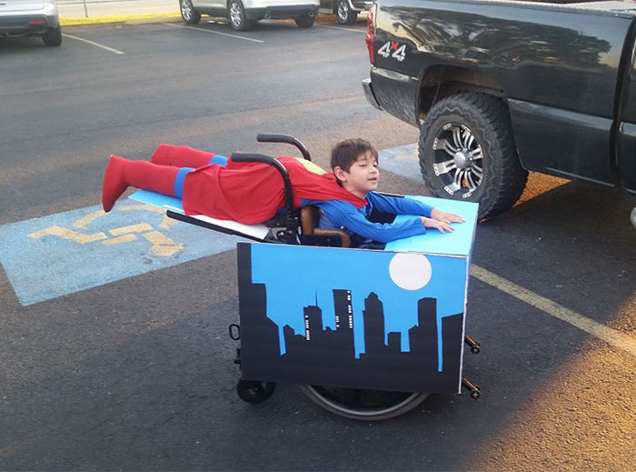 Wheelchair Superman Costume