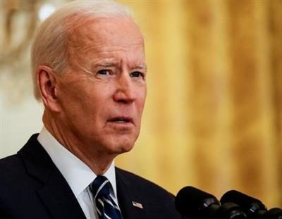 U.S. President Joe Biden speaks to reporters as he holds his first formal news conference in the East Room of the White House in Washington, U.S., March 25, 2021. REUTERS/Leah Millis