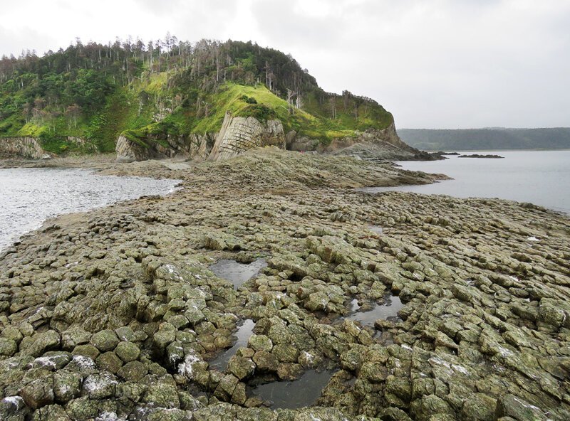 Кунашир: мыс Столбчатый Кунашир: мыс Столбчатый