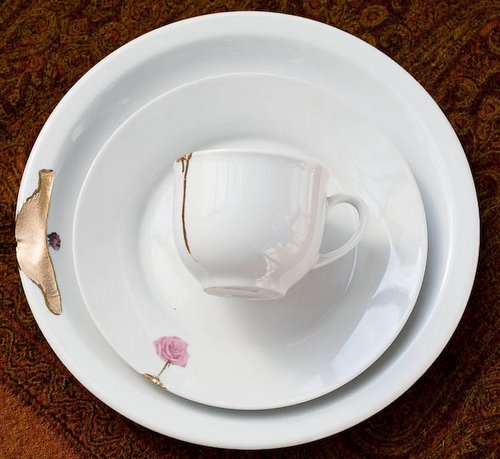 Посуда из треснувшего фарфора Посуда из треснувшего фарфора креатив,Посуда,Хенд мейд