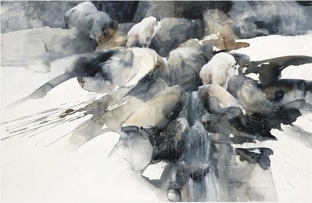 Morten-E.-Solberg.-ZHivotnyie-akvarelyu.-Spring-Thaw