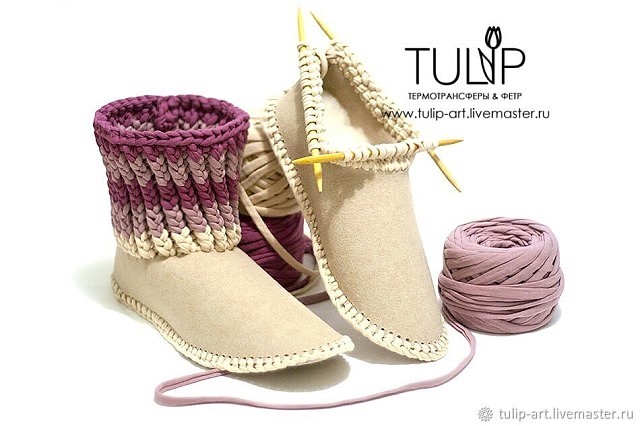 Делаем уютные домашние тапочки Делаем уютные домашние тапочки handmake,вязание,разное