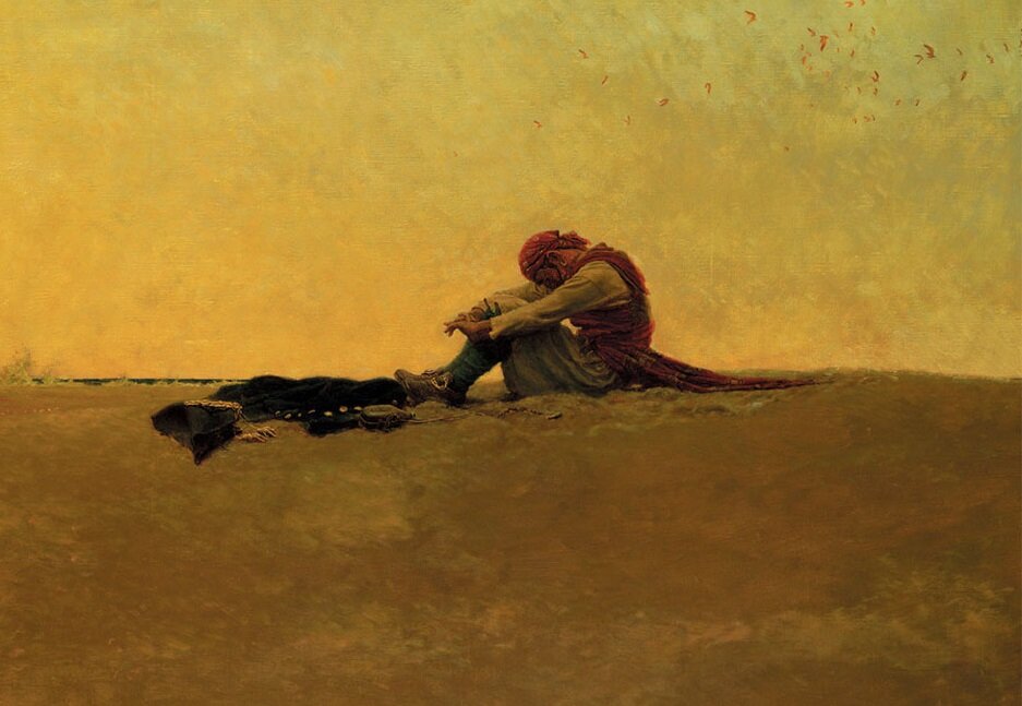 Брошенный на произвол судьбы. Художник: Howard Pyle