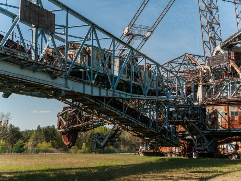 Гигантский заброшенный экскаватор Bagger 258 Bagger 258, авто, германия, ковш, роторный экскаватор, техника, фото, экскаватор