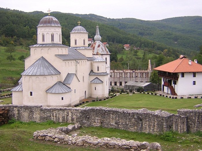 Сербский православный монастырь Балканского полуострова