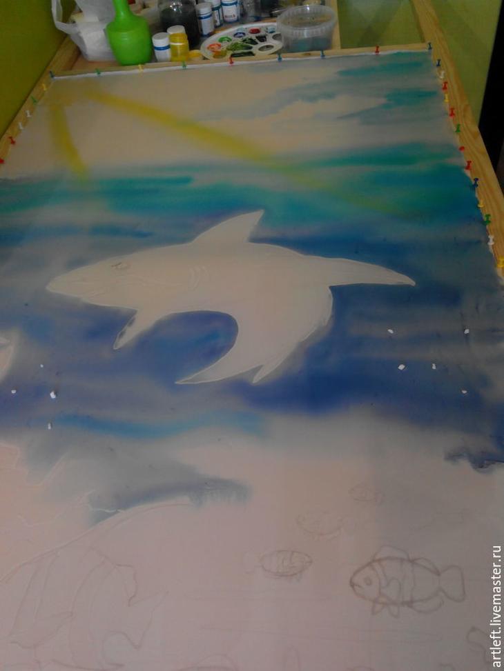 Создаем парео-трансформер в технике холодный батик парео