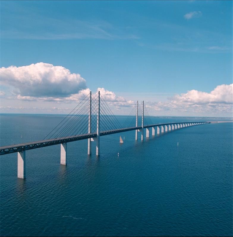 Эресуннский мост - шедевр мостостроения Эресуннский мост, дания, мосты, пролив Эресунн, швеция