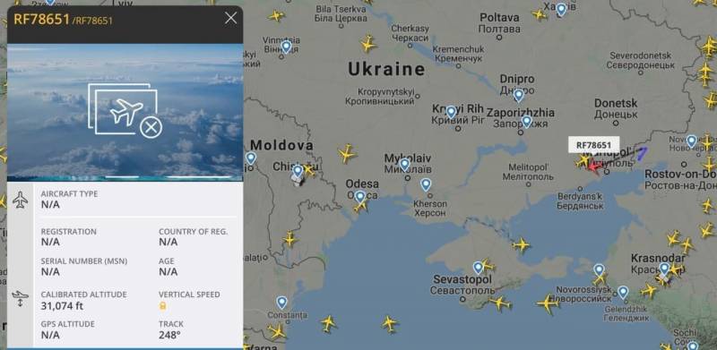 Flightradar24: Российский самолет ДЛРО А-100 «Премьер» вошел в воздушное пространство ДНР самолет, номер, воздушное, Мариуполя, российский, комментаторов, дальше, полета, должен, поступить, Кроме, имеется, украинской, армии, пусть, устаревшая, крупная, система, которая, доказывала