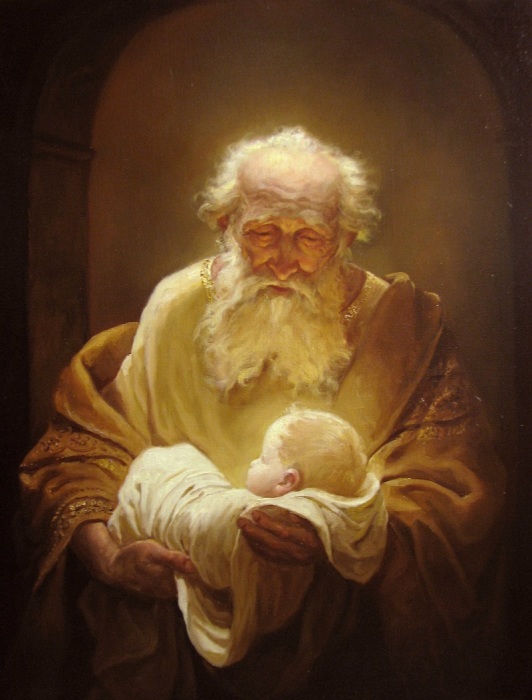 Симеон и Иисус. Автор: Андрей Шишкин.
