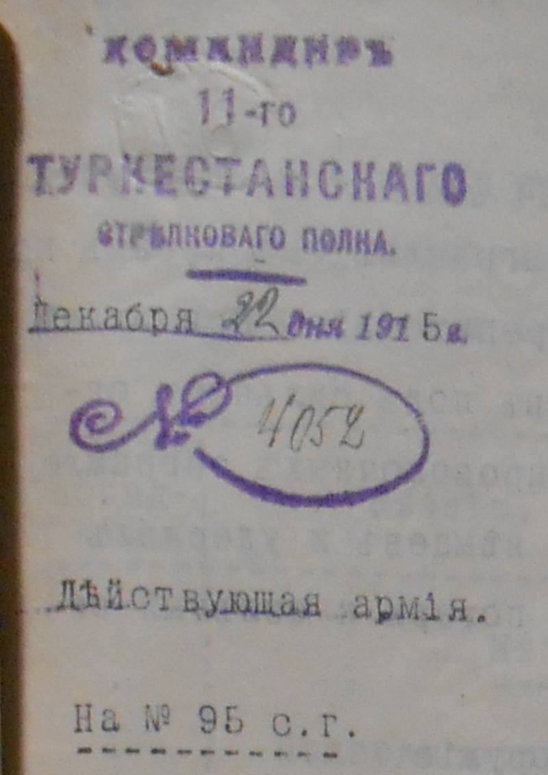 Туркестанские офицеры-пулемётчики 