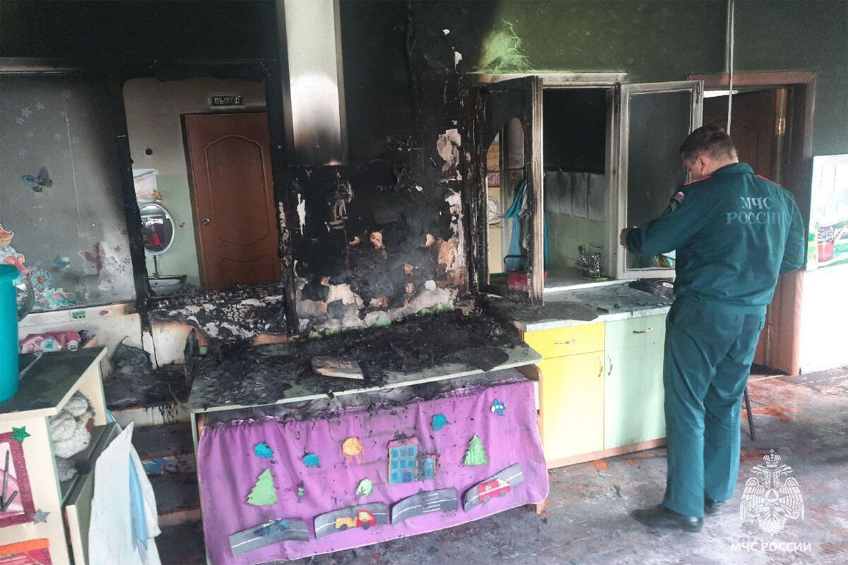 В Башкирии в детском саду произошел пожар из-за розетки