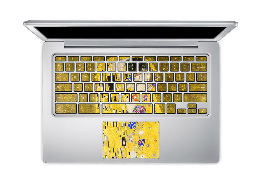 наклейки на клавиатуру превращают ноутбук в произведение искусства
