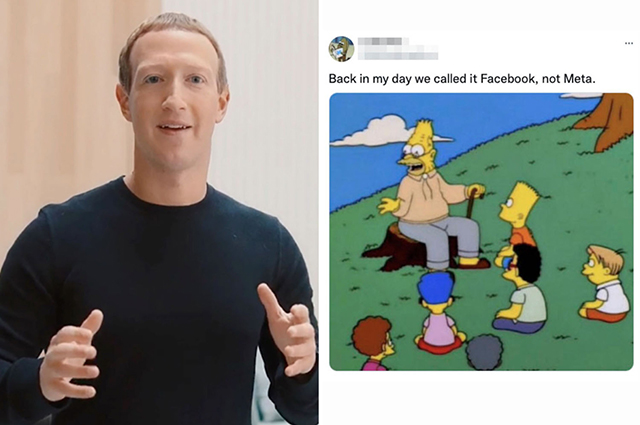 Марк Цукерберг переименовал Facebook в Meta. В сети отреагировали мемами Марк Цукерберг переименовал Facebook в Meta. В сети отреагировали мемами Facebook, October, компании, название, названия, Цукерберг, reaction, изменения, нашей, социальных, новость, будет, Пользователи, людей, сказал, working, I&039ve, pictwittercomQXE8Na95Hl—, proud, rebrand