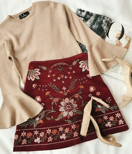 Нарядные мини-юбки в стиле бохо с вышивкой Нарядные мини-юбки в стиле бохо с вышивкой бохо,одежда,своими руками,сделай сам