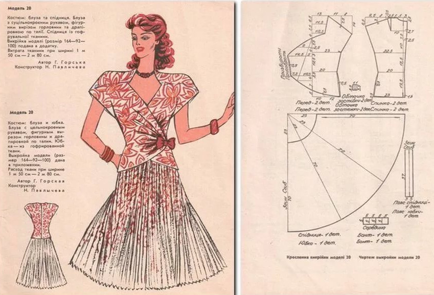 Пообещала себе сшить нечто подобное, шикарные выкройки ретро платьев… Одежда