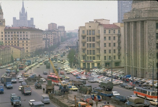 Немного советской Москвы в цвете СССР, москва, факты