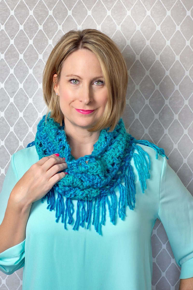 Теплый и уютный шарф-капюшон за 4 часа одежда,рукоделие,своими руками,шарф крючком