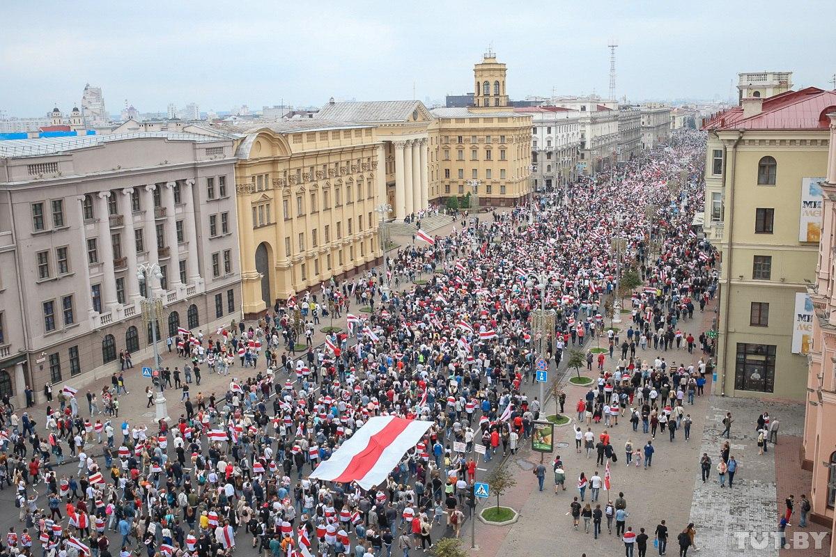 Проспект независимости Минск митинг