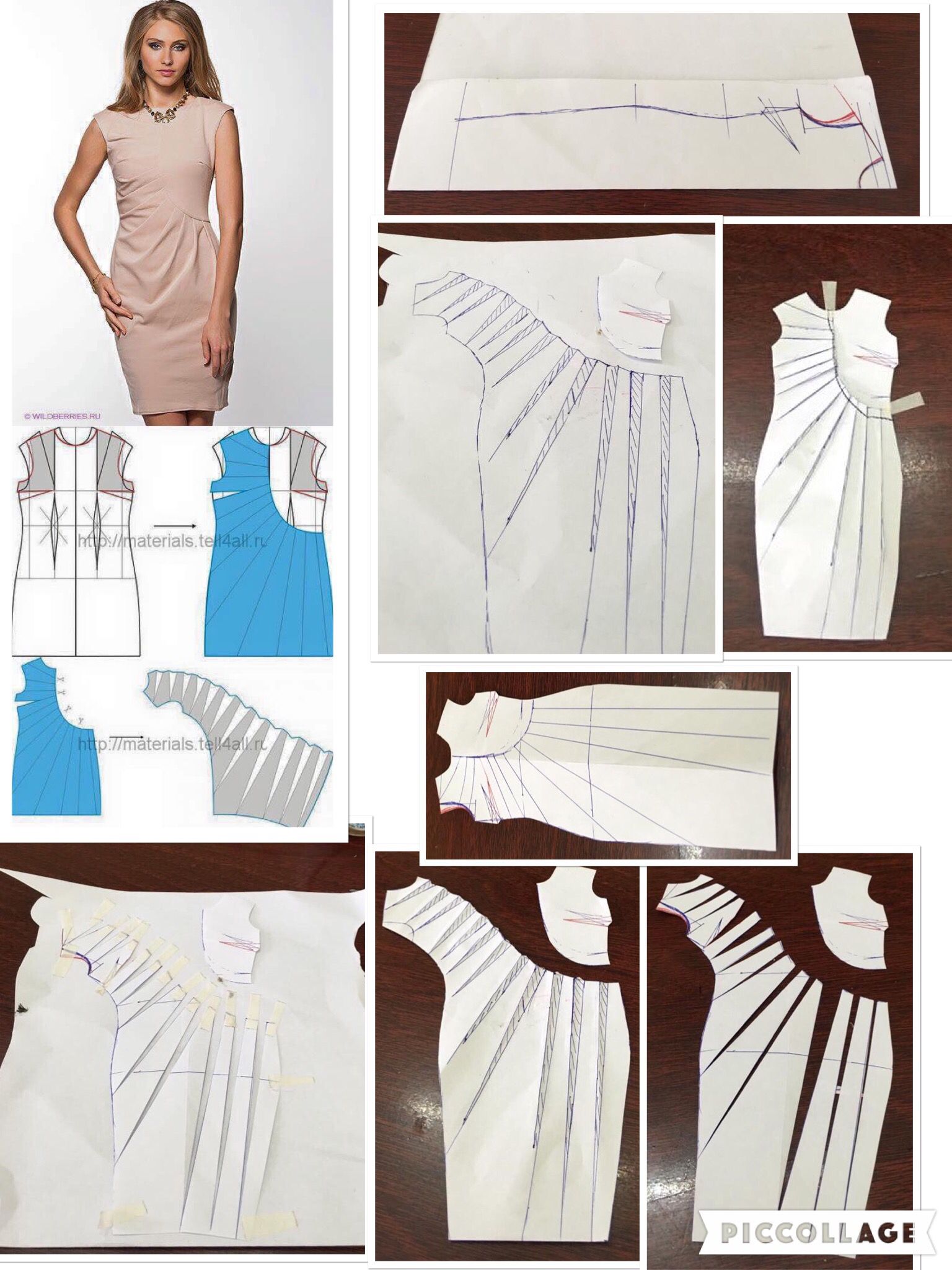 Моделирование платья со сложной драпировкой Моделирование, платья, сложной, драпировкой, новому, году   