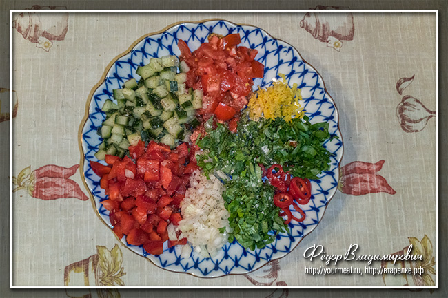 Израильский салат салат, перец, нарезаем, лимона, нарезка, израильского, овощи, свежесть, цедры, количество, очень, также, является, кубикомТакая, салатник, Репчатый, частьВыкладываем, болгарский, желтую, только