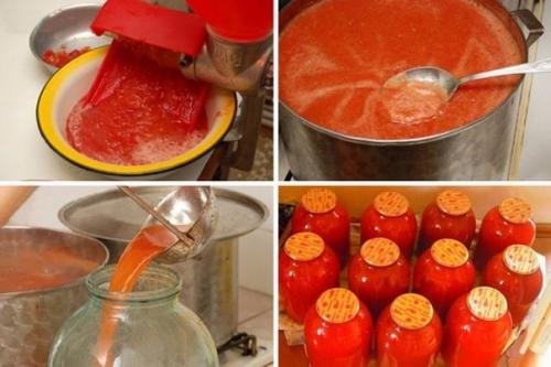 Домашний рецепт вкусного томатного сока без соковыжималки.