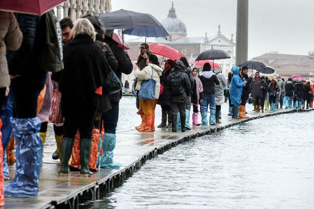 Венеция уходит под воду: затоплено более 80% города венеция,история,природное явление,путешествие