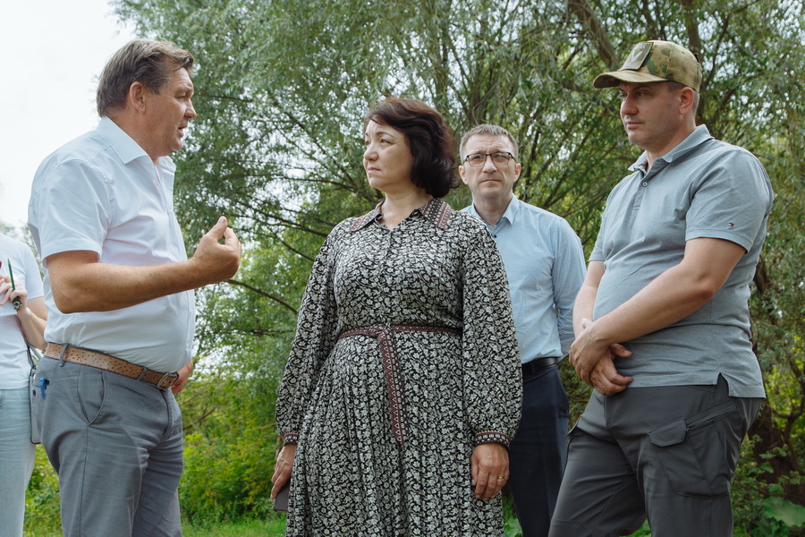 Депутаты Рязанской областной Думы проконтролировали ход работ по расчистке русла реки Солотча