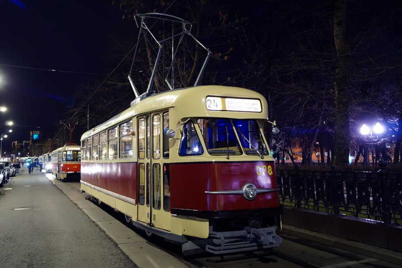 Ретро трамвай в москве