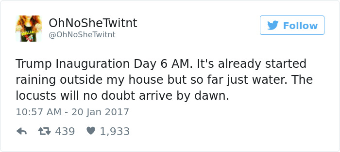 10+ Of The Best Tweets About President Donald Trump's Inauguration