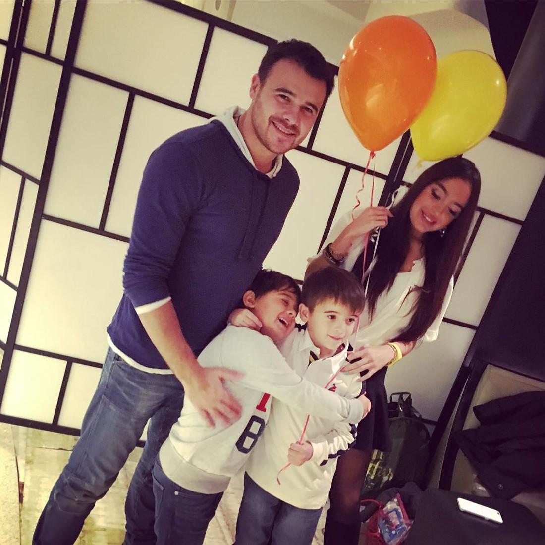 Эмин Агаларов и Лейла Алиева с детьми