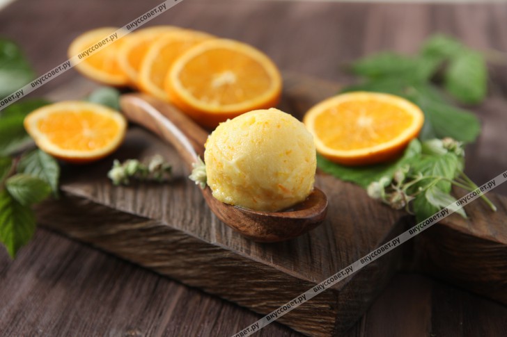 Апельсиновый сорбет пошаговый рецепт с фото