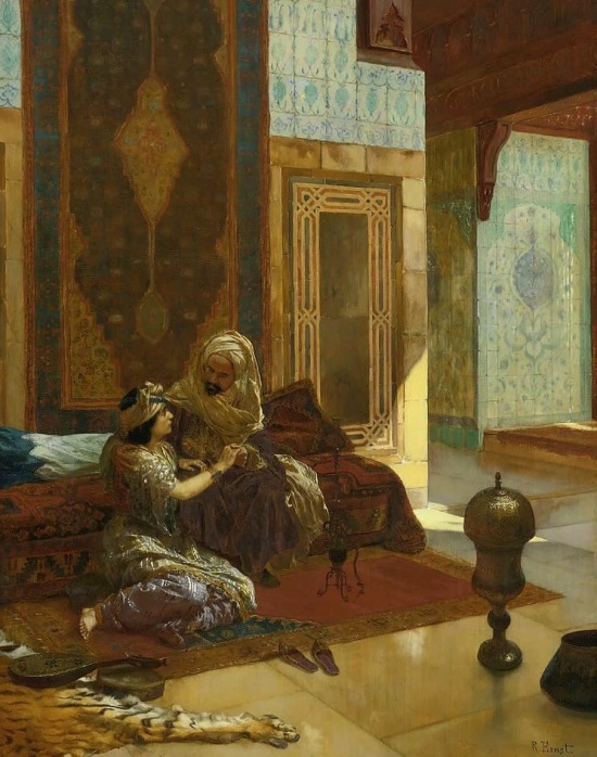 Мастер восточных сюжетов Rudolf, Эрнст, австрийского, Париж, Рудольфа, Рудольф, Ernst, художник, Востоку, Эрнста, Ближнему,   Восточные, большим, работы, экспонировал, успехом, Совершил, путешествий, несколько, выставках