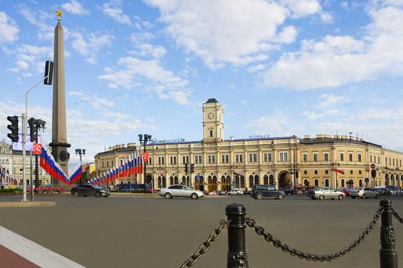 Петербуржцы негодуют из-за отсутствия скамеек у Московского вокзала