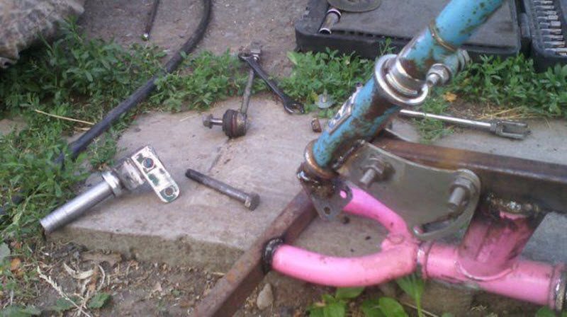 Веломобиль-самоделка от бати с прямыми руками Веломобиль-самоделка от бати с прямыми руками авто,авто и мото,автоновости,самоделка