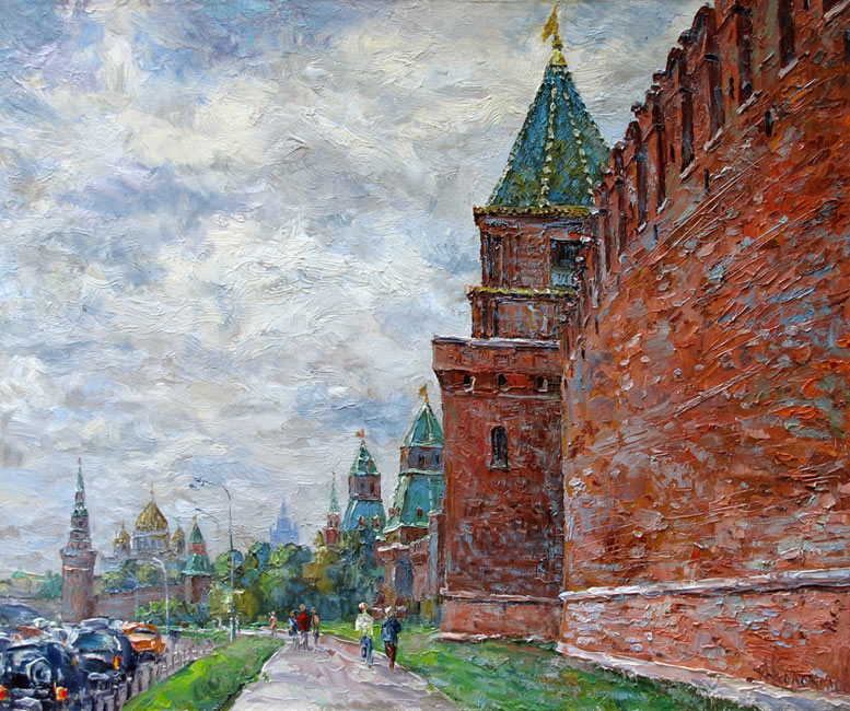  художник Колоколов Антон, У стен Кремля