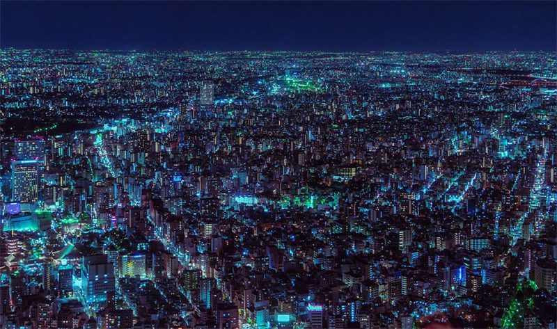 Город огней: потрясающие снимки ночного Токио с высоты небоскребов мегаполиса, Токио, Давиде, здания, зрелище, снимков, фотографии, потрясающую, огней, Фотограф, Сассо, Японии, мэрии, с высоты, делал, темнотыДавиде, Ночной, башни, и с наступлением, заката