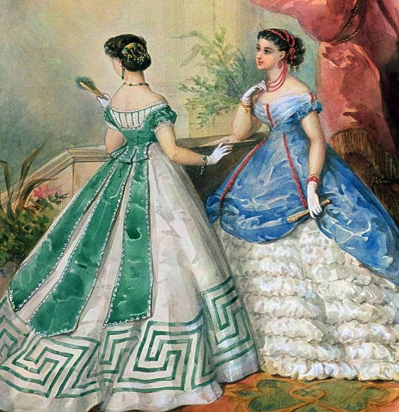 Платья 19 века на девушках